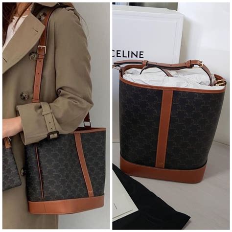 celine bucket.bag|Celine triomphe bucket bag medium.